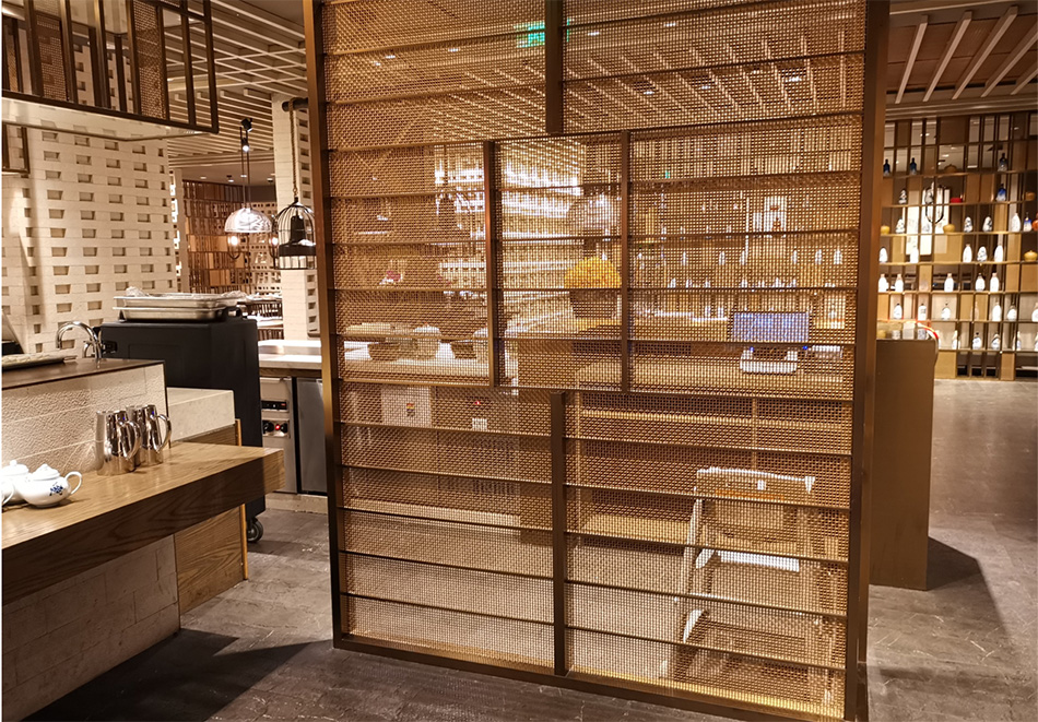 辦公室內隔斷用的網眼布